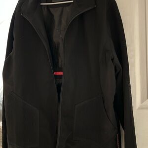 Prada Black Mesh Detail Windbreaker